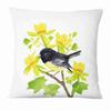 Painted Flower, Bird and Butterfly Decorative Pillowcase Living Room Office Ornaments Home Pillowcase