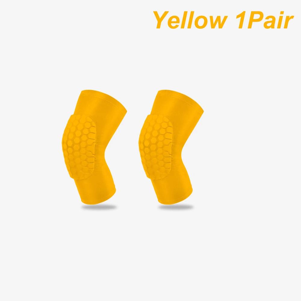 1 Pair Sports Compression Knee Pads Elastic Knee Protector Thickened Sponge Support for Dancing Sports Training Knees Brace