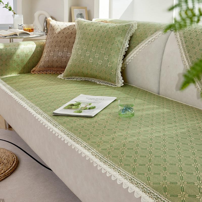 New Summer Sofa Cushion Living Room Sofa Cushion Seat Cushion Non-Slip Ice Silk Rattan Mat Cool Mat