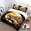 "Golden Moon Horse Decor Set" Soft Comfortable Duvet Cover Bedding Set Included 1*Duvet Cover & 2*Pillowcases gift