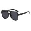 2025 Retro Double Bridge Sunglasses Large Frame PC Lenses UV400 Anti-UV Pilot Glasses for Men and Women