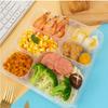 Zebian Disposable Compartmented PP Plastic Lunch Boxes with Lids