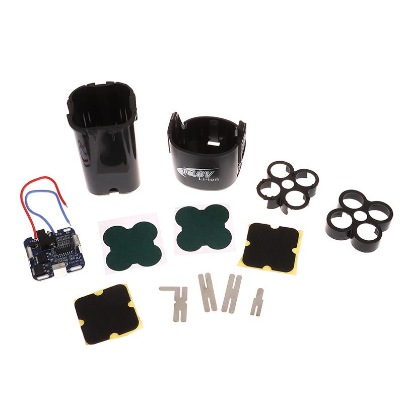 4S Bms 18650 Lityum Pil Depolama Kutusu 16.8V Bms Pcba Elektrikli Alet İçin Tutucu Nikel Kapasite Etiketi Pil Olmadan