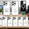 Baby Mom Daughter Son Dad Hand  Phone Case For iPhone17,16,15,14,13,12,11 Plus,Pro Magnetic For Magsafe Wireless Charging