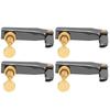 4Pcs Violin Fine Tuners 3 4‑4 4 Cello String Tool Replacement Instrument AccessoriesBlack