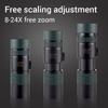 8-24x30 Zoom Monoculair Telescoop HD Draagbare Telefoon Camera Lens Met Statief Voor Buiten Kamperen Reizen