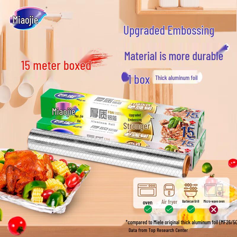 

Miaojie 15m Aluminum Foil Roll