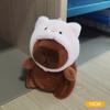 Cute Plush Capybara Keychain Cartoon Animals Toy Stuffed Soft Doll Plush Gift Kid Toys Doll Bag Hanging Ornaments Car Pendant