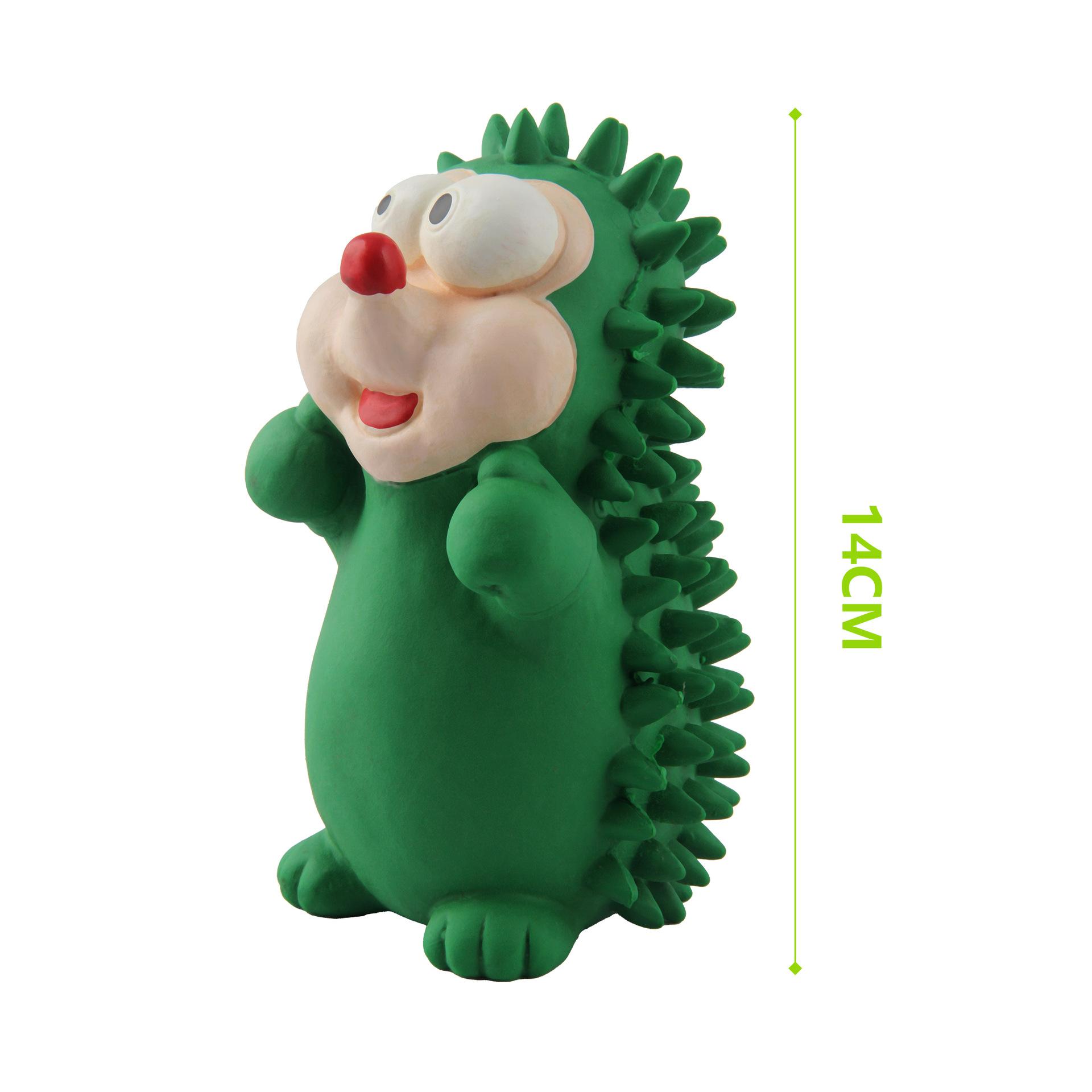 

Pet latex cute hedgehog toy gnawing dog toy to relieve boredom and vent