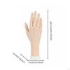 Mannequin Hand Nails Practice Bendable Nail Soft False Model for Display Left
