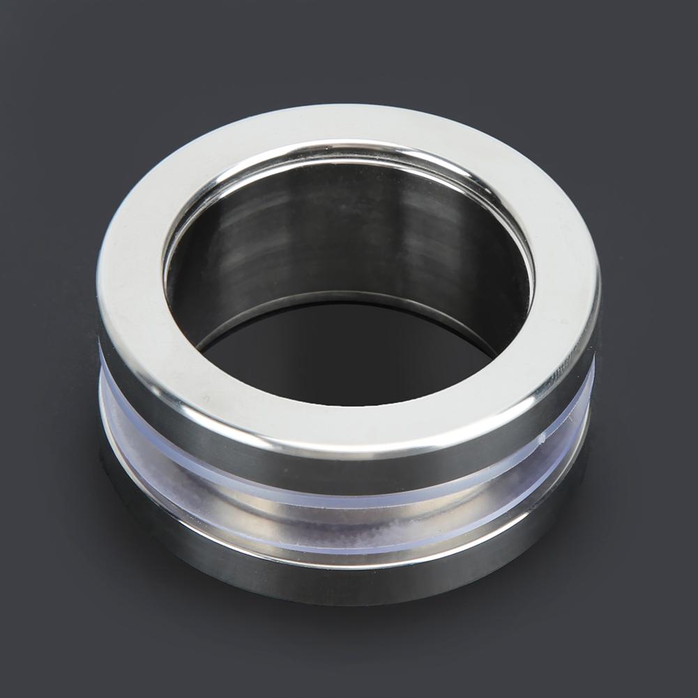 Stainless Steel Round Handle Bath Glass Embedded Hollow Pull Knob Sliding Door Handle