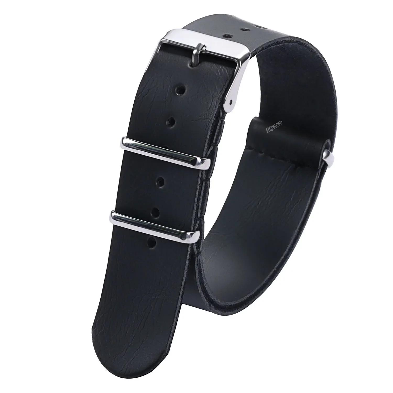 

18mm 20mm 22mm Watch Band for Seiko Watchbands for Rolex Universal Replacement Strap Galaxy Watch 3 4 5 40/45/pro PU Bracelet 22mm чорний