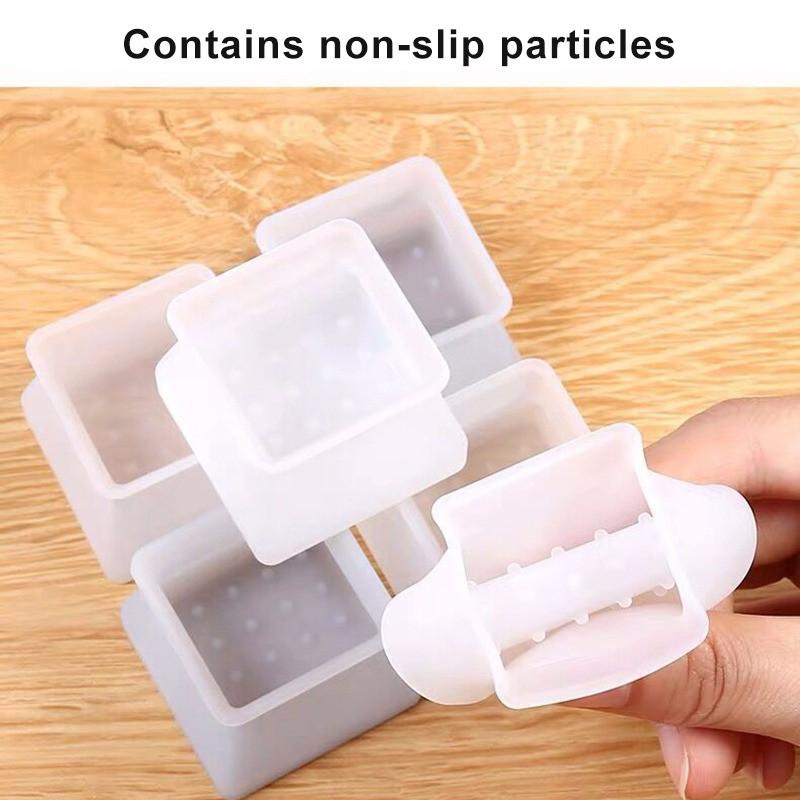 8/16Pcs Anti-slip Chair Leg Caps Silicone Table Cover Feet Pads Floor Protectors Furniture Accessories