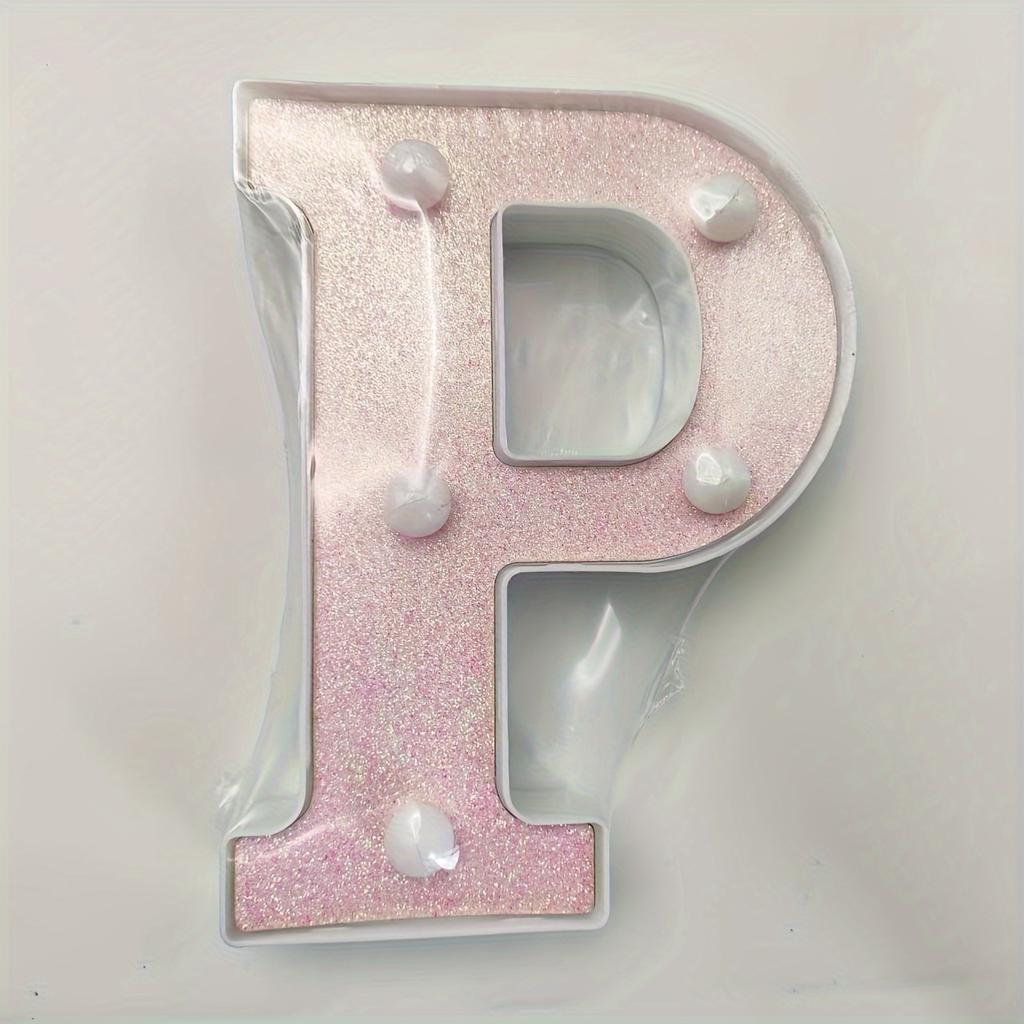 1pc Vibrant LED Lighting Letter - Battery Powered,Dimmable for Bedroom, Birthday Party, Wedding, Home, Christmas, and Eid Al-Adha Mubarak Decorations