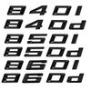 3D ABS Schwarz Auto Kofferraum Buchstaben Aufkleber Decal Abdeckung Für E63 G32 E64 F12 Logo 840i 840d 850i 850d 860i 860d Emblem Zubehör