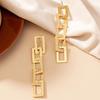Trendy Exaggerated Chain Earrings - Women's Street Style Geometric Ear Studs