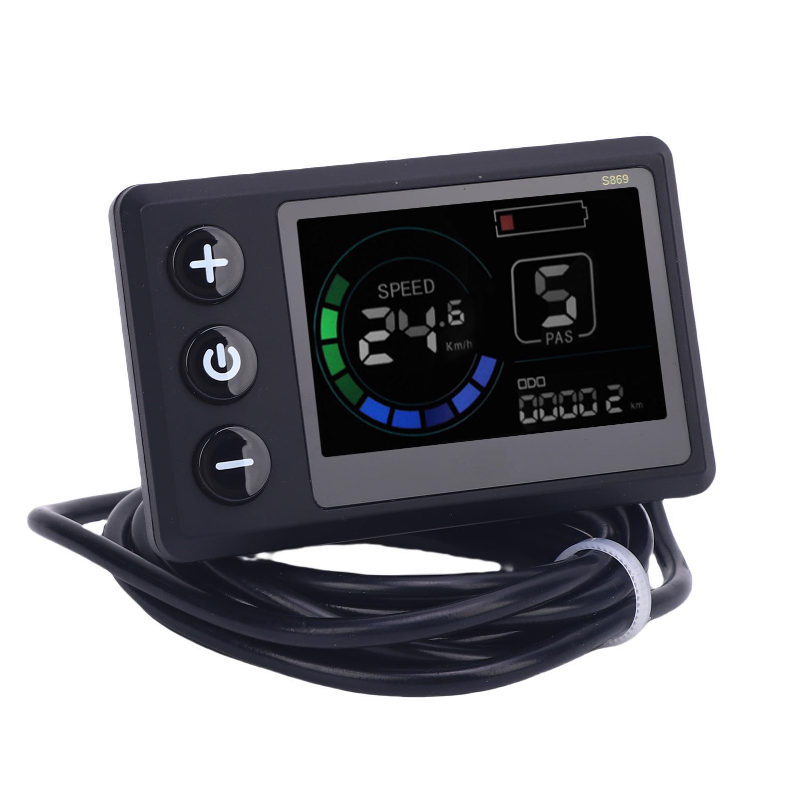 Elektrische LCD Display Meter,   24V 36V 48V High Definition Scherm voor Elektrische Fietsen, Waterdicht Bedieningspaneel met Slimme Chip, Geïntegreerde Waterdichte Co