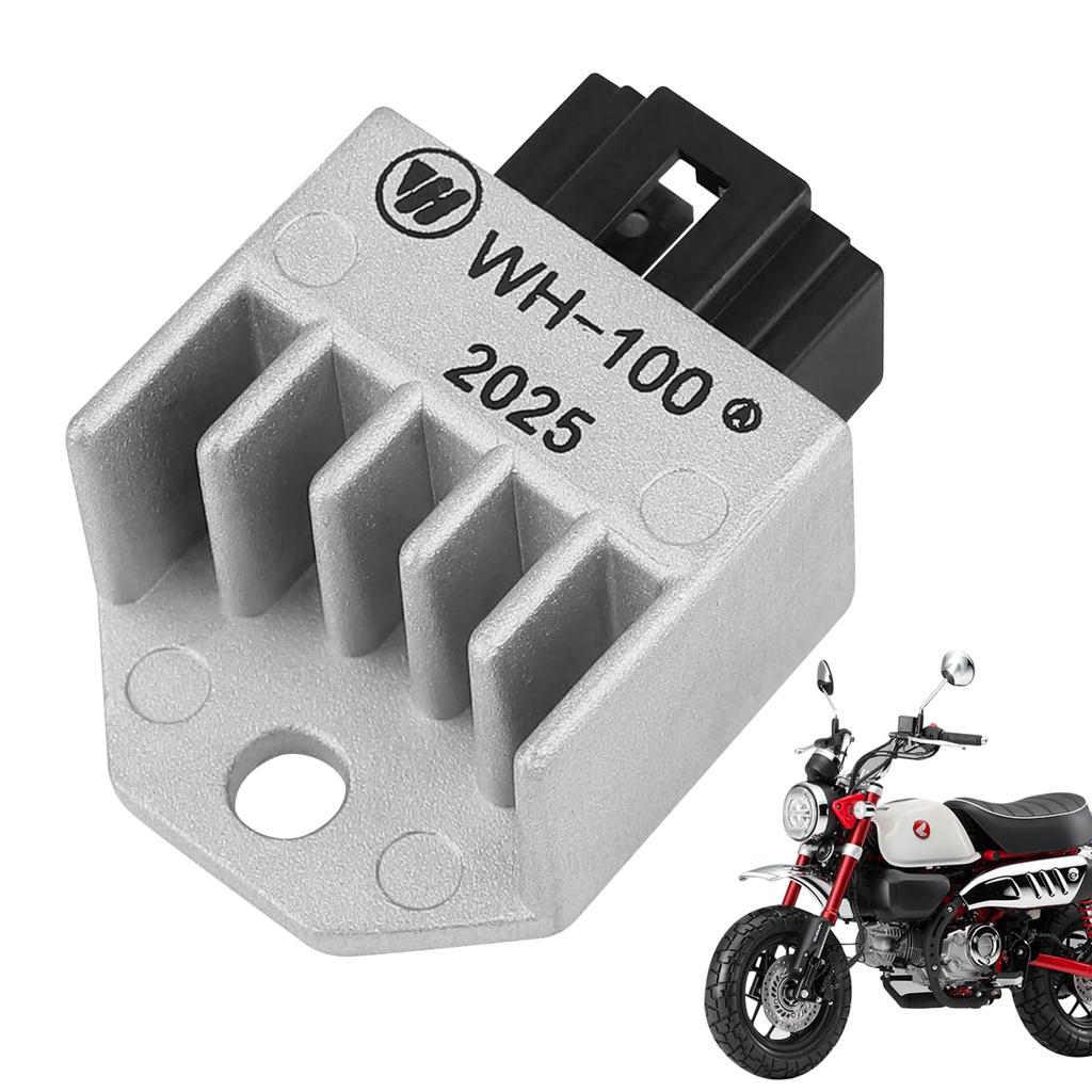 Rectifier Regulator for Compatible with a Wide Range of Honda Including Lead Super Half-Wave Honda, 12V, 4-Pin, JH5-R01, Models, Monkey, Gorilla, 50,