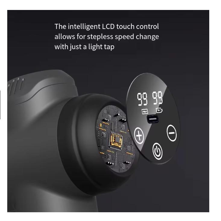 Fitness Massage Gun Fascia Deep Muscle Relax Body Neck Massager Electric Fitness Equipment Noise Reduction Christmas Gift