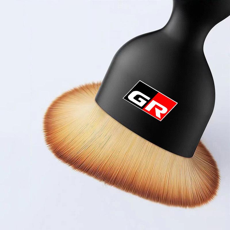 Car Soft Brush Tool Dust Remover Suede Fleece Microfiber Wash Towel For Toyota GR 86 Corolla Prius YARiS Hilux CHR SUPRA RAV4