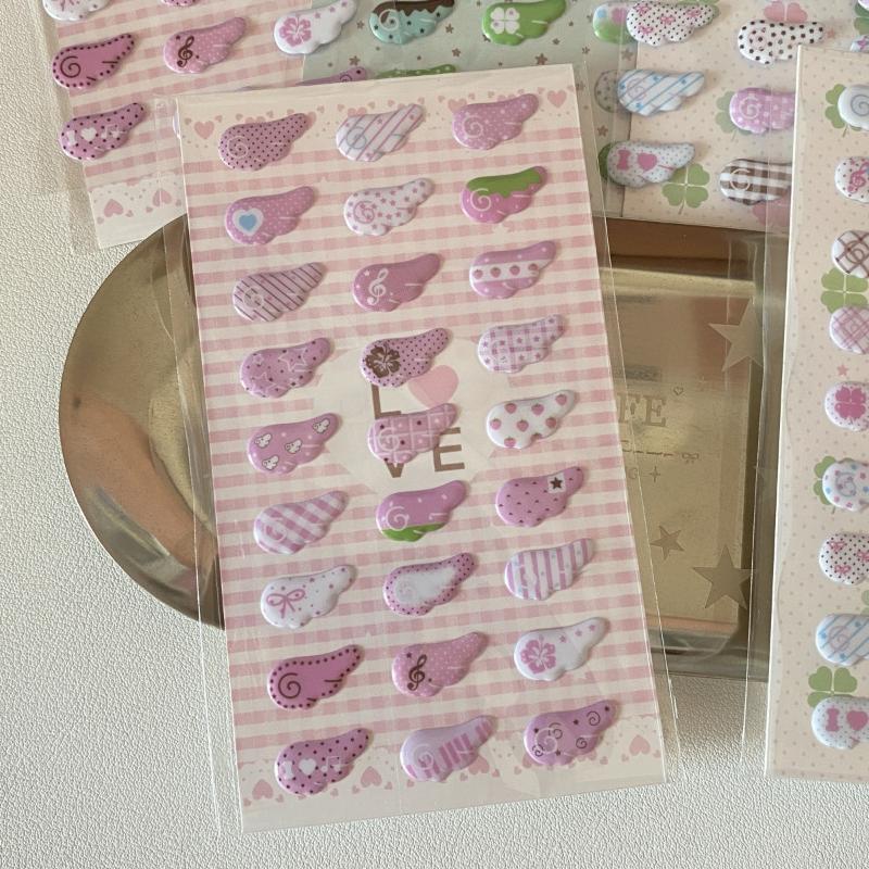 1Piece Cute Bubble Wings Y2K Sticker For Phone Camera Luggage Journal Sticker Kawaii Decoration Sticker Gift