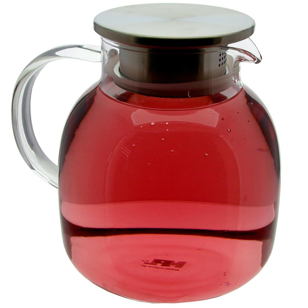 Glass Jug For Water, Juice, Tea, Coffee, Hot 1.2L