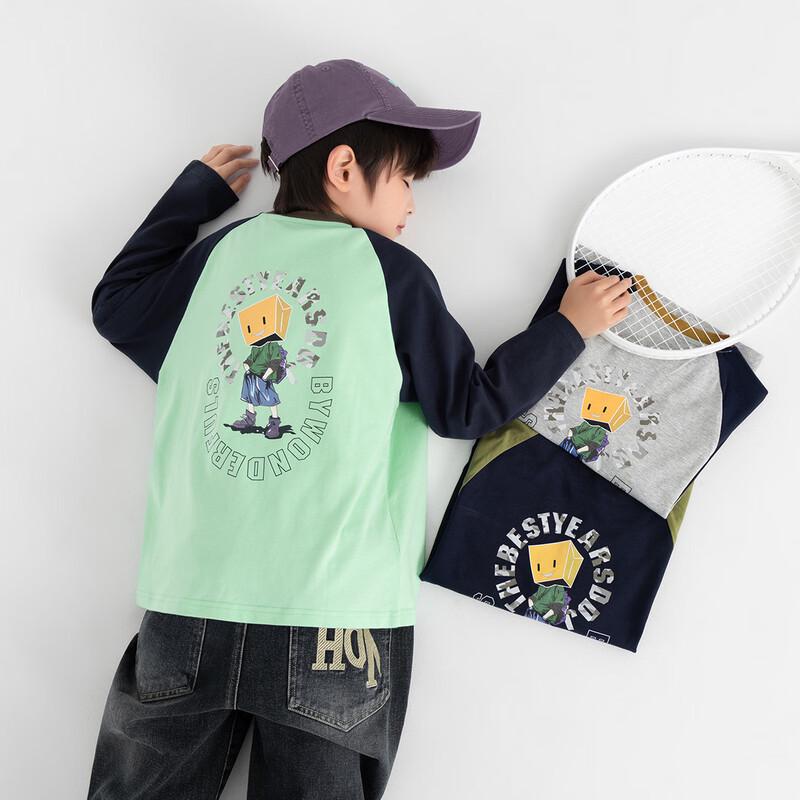 Boys  Cartoon Print Long-Sleeve T-Shirt 120