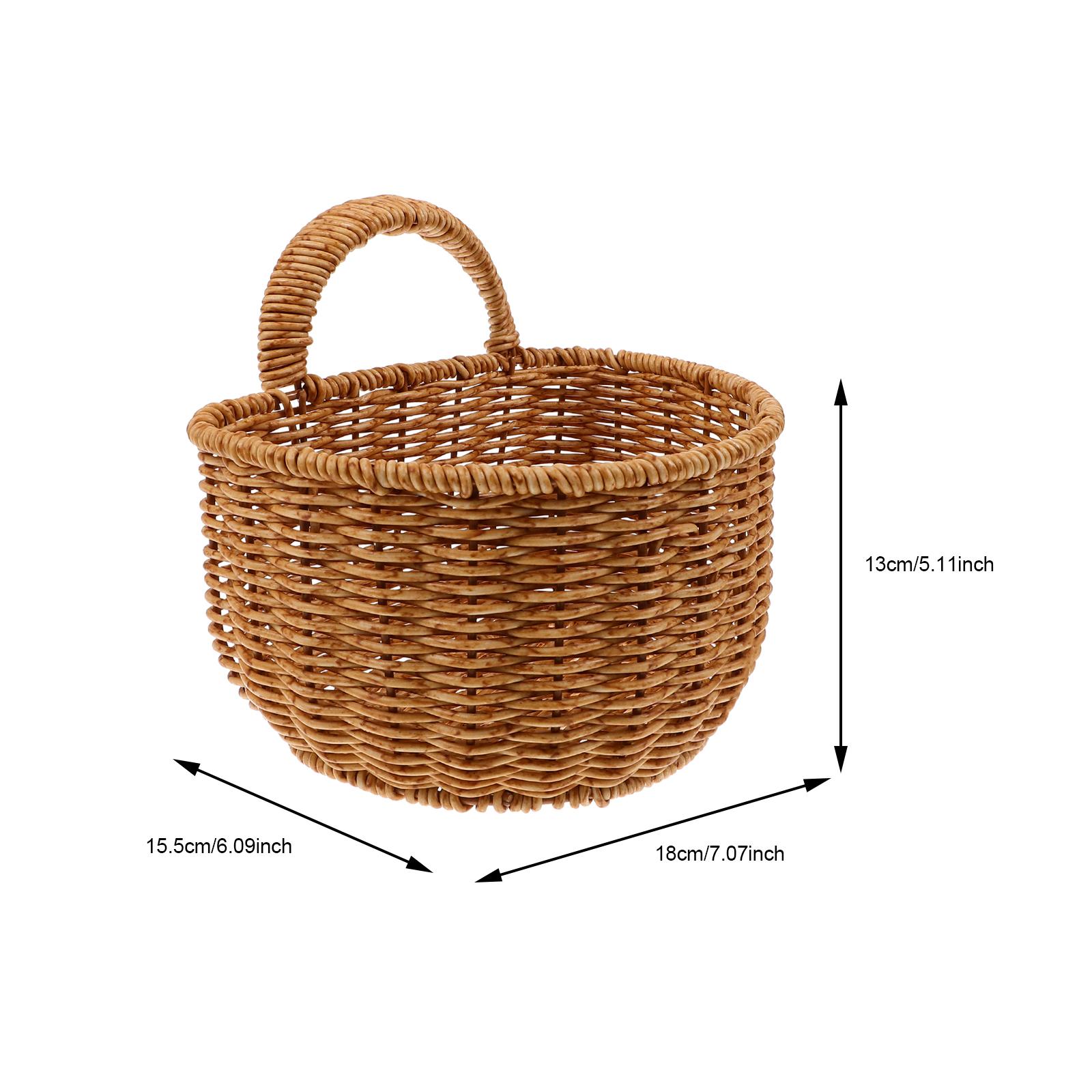 Woven Fruit Basket Plastic Storage Container For Kitchen Home Snack Bread Vegetable Organizer Sundries Holder 2190₽