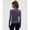 Lululemon Swiftly Wool Long Sleeve Shirt  Waist Length Nightfall Nightfall
