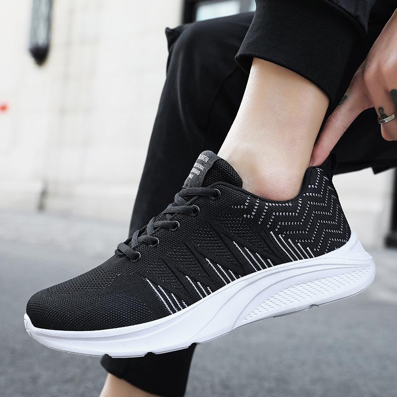Running Shoes for Men Knitted Casual Sneaker Running Sports Shoes Breathable Women Casual Jogging Shoes Outdoor Trainers
