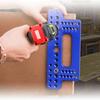 Cabinet Hardware Jig Tool Adjustable Punch Locator Drill Template Guide Wood Drilling Dowelling Guide for Installation