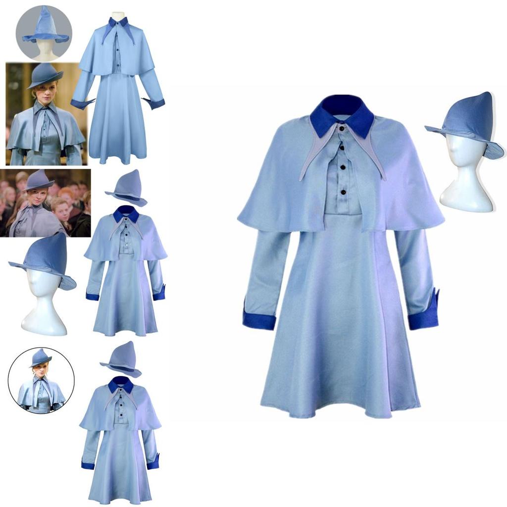 Harry Potter Beauxbatons Schuluniform Fleur Delacour Kostümset für Cosplay