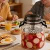 Sealed Pickle Container with Lids Airtight Storage Pitcher Plastic Pickle Jars