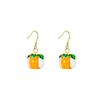 Persimmon Ruyi Ear Hook for Women Retro Summer High-end Earrings Niche Earrings Cute Earrings