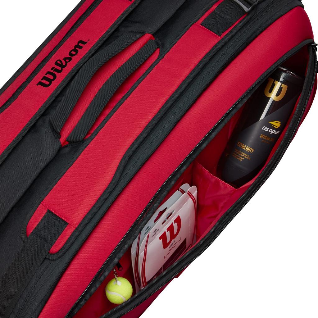 [Wilson] Torba na rakiety tenisowe i badmintonowe Super czerwona (SUPER TOUR 9PK CLASH V2.0)