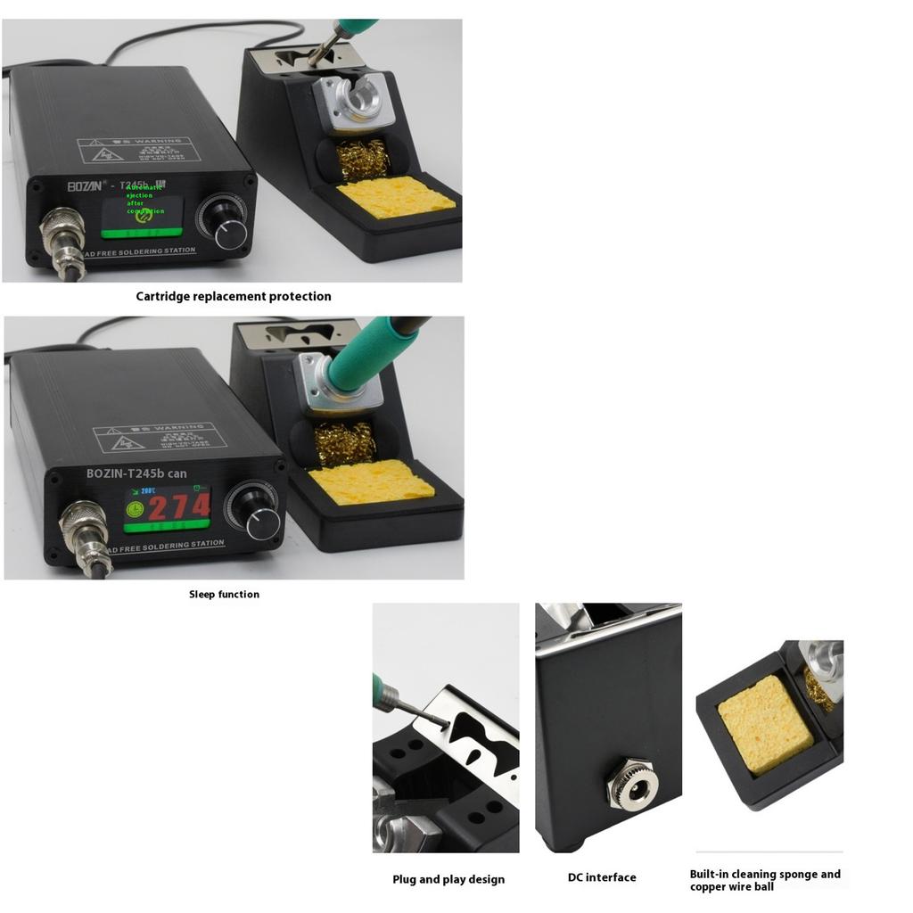 Auto Shutdown Soldering Station Holder Support With Heat Resistant Base And Accessories Storage for Various Welding Tool