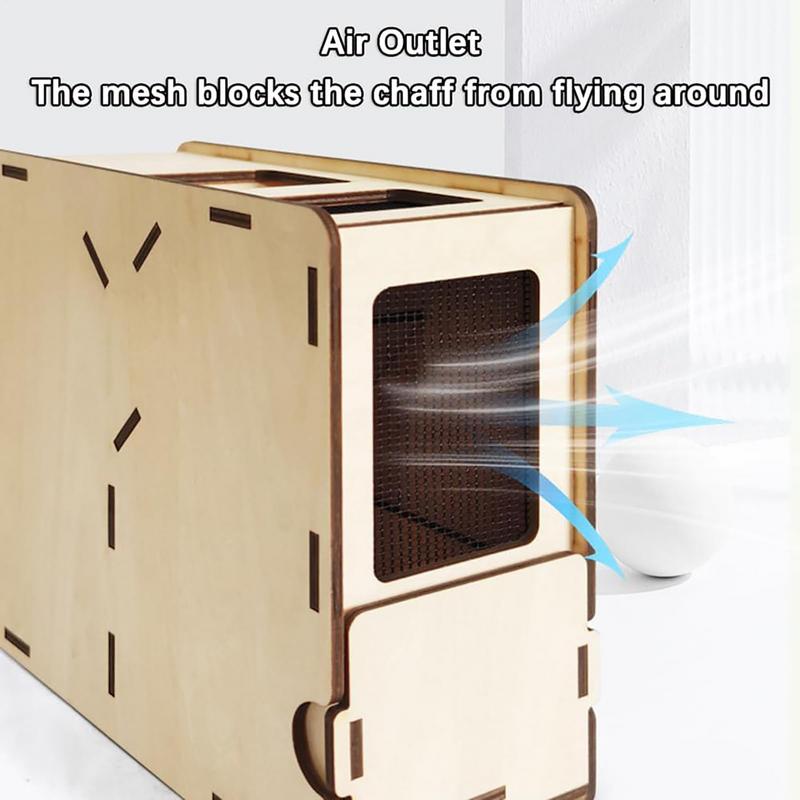 

Просеиватель-воздуходувка для корма птиц с фильтром деревянный ящик для сборки Разделитель зерна Сепаратор шелухи Машина для выдувания половы Птичий корм SkinBlower United States