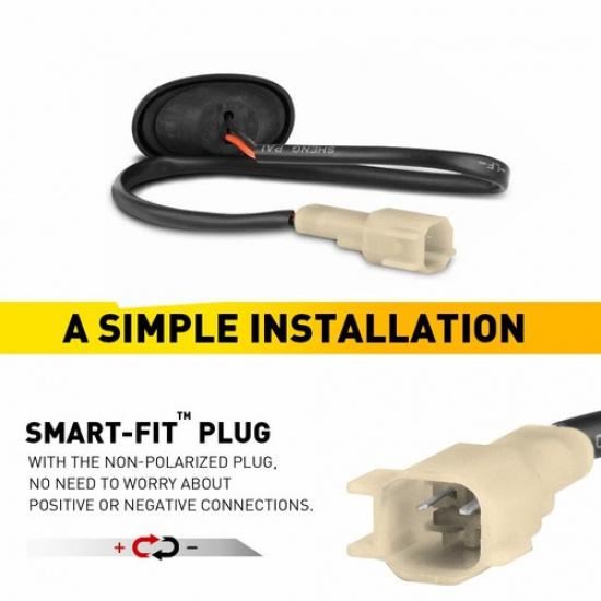 4PC Amber Red LED Fender Side Marker Lights For 2017- Ford F150 SVT Raptor A