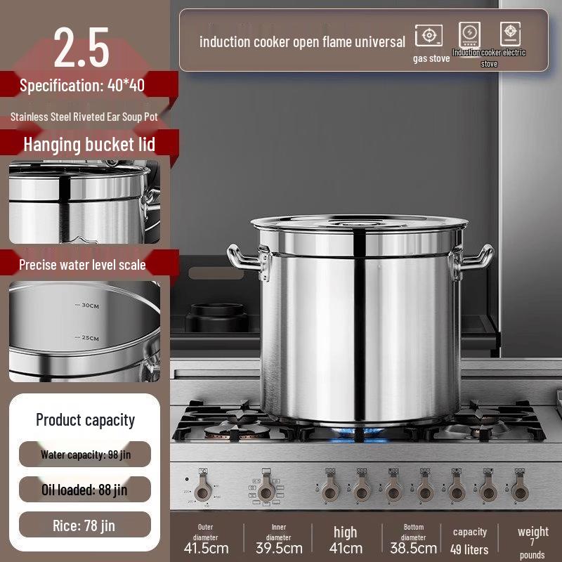 

Extra Thick Stainless Steel Multi-Purpose Pot with Lid