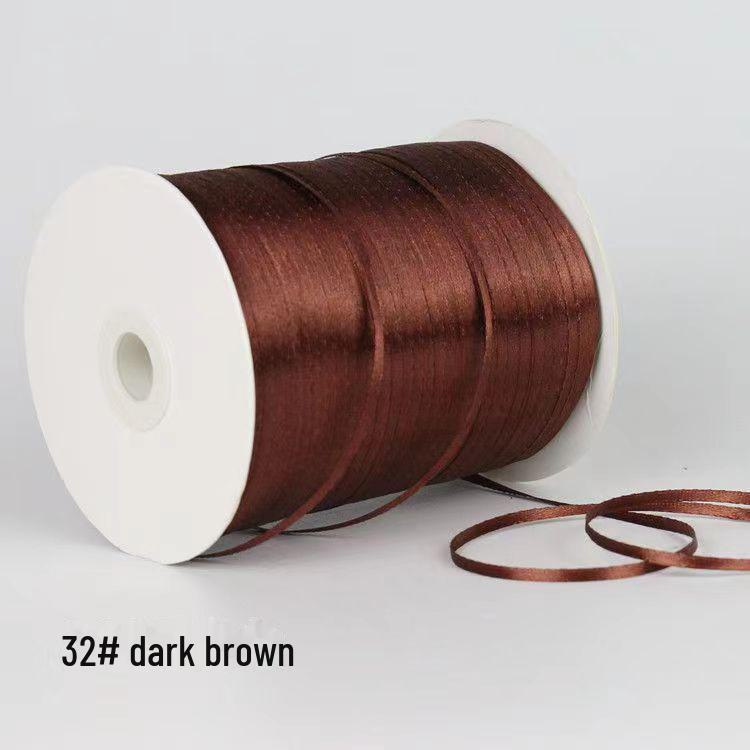 0.3cm Satin Ribbon for Bookmarks, Hair & Balloon Accessories, and Gift Packaging Bow.