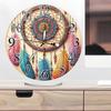 2D Flaches Acryl DIY Diamantmalerei Uhr Bausatz Diamantmalerei Uhr Tischdekor Kunsthandwerk für Heimdekoration Kreatives Geschenk