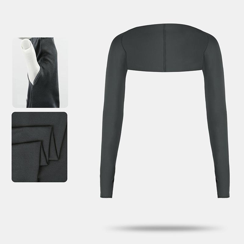 UV Protection Shrug Cooling Cycling Shawl Sun Cover Golf Stretch Breathable Casual Wear Summer Thumb Hole Driving Arm Sleeve