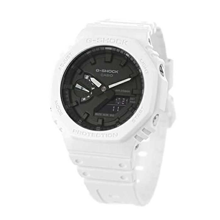 [Casio] G-Shock GA-2100-7ADR Analog-Digital Watch, Black/White