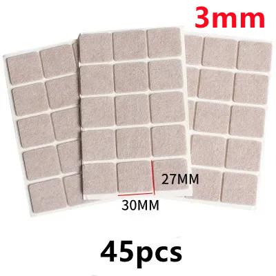 18-128 PCS Felt Chair Leg Pads 3/5mm Thick Floor Scratch Protector Mat Mute Non-slip Self Adhesive DIY Furniture Accessories