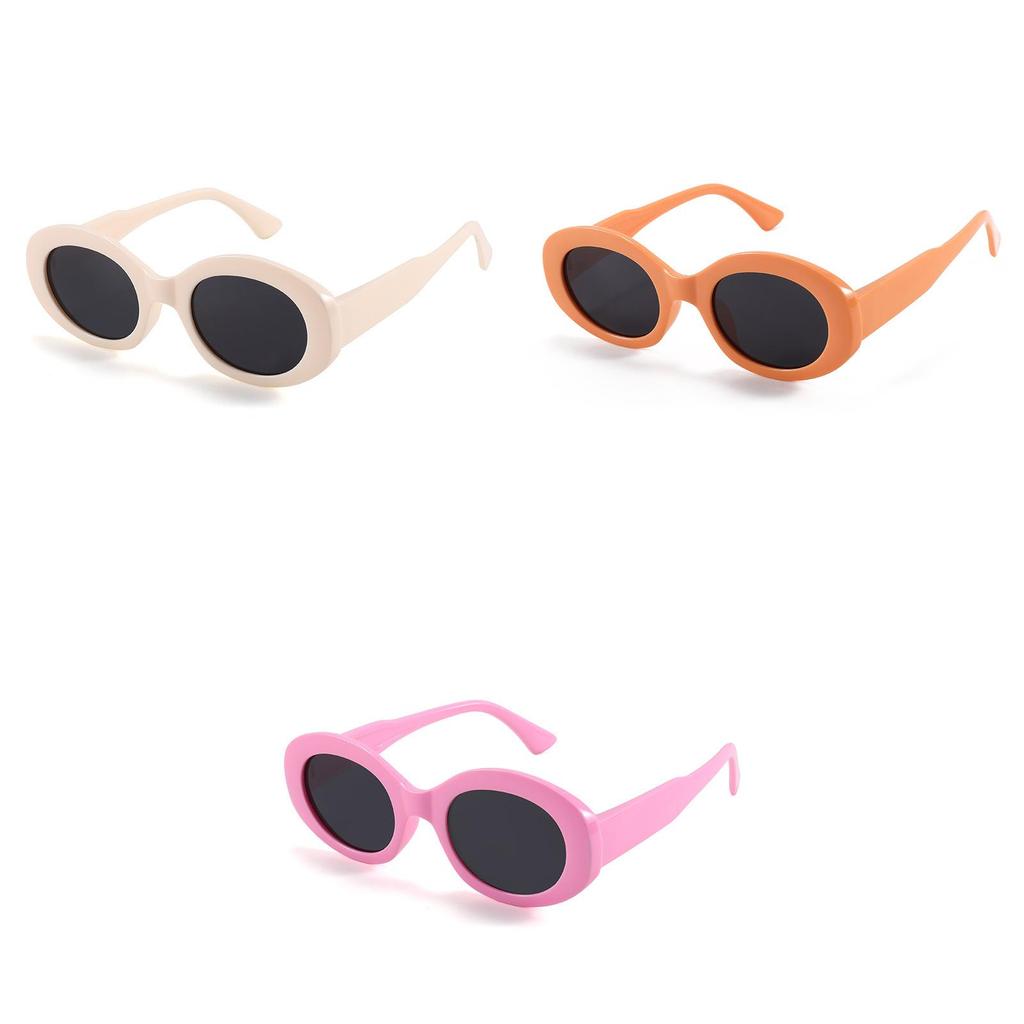 Stylish Polarized Childrens Sunglasses Oval Frame Summer Outdoor Uv Protection