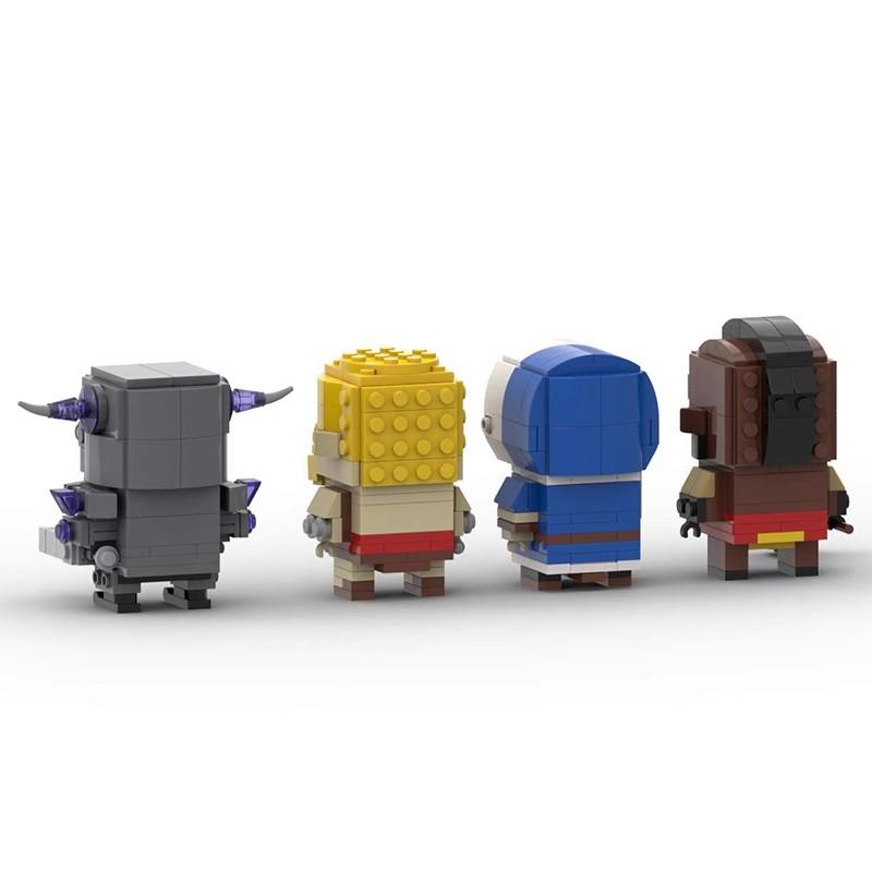 MOC Royal Clash Serie Baustein-Bausatz Kreatives Brickheadz Spielzeug Geeignetes Geschenk für Familie und Freunde