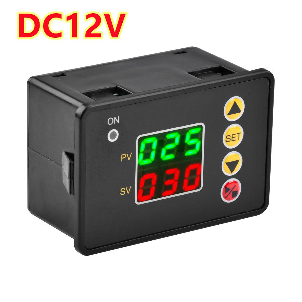 

0-999s/min/hour T2310 Digital Time Controller Countdown Timer Switch DC 12V 24V A220VC 110V Delay Timer Relay Power Supply DC12V