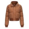 23 Autumn/Winter Women's High-Neck Cotton-Padded Jacket: Long Sleeve, Warm, Loose Fit Outerwear 