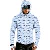 Giacca da Uomo Casual con Cappuccio e Maniche Raglan, Stampa Mimetica, Leggera, Copricapo da Esterno (Occhiali non inclusi)