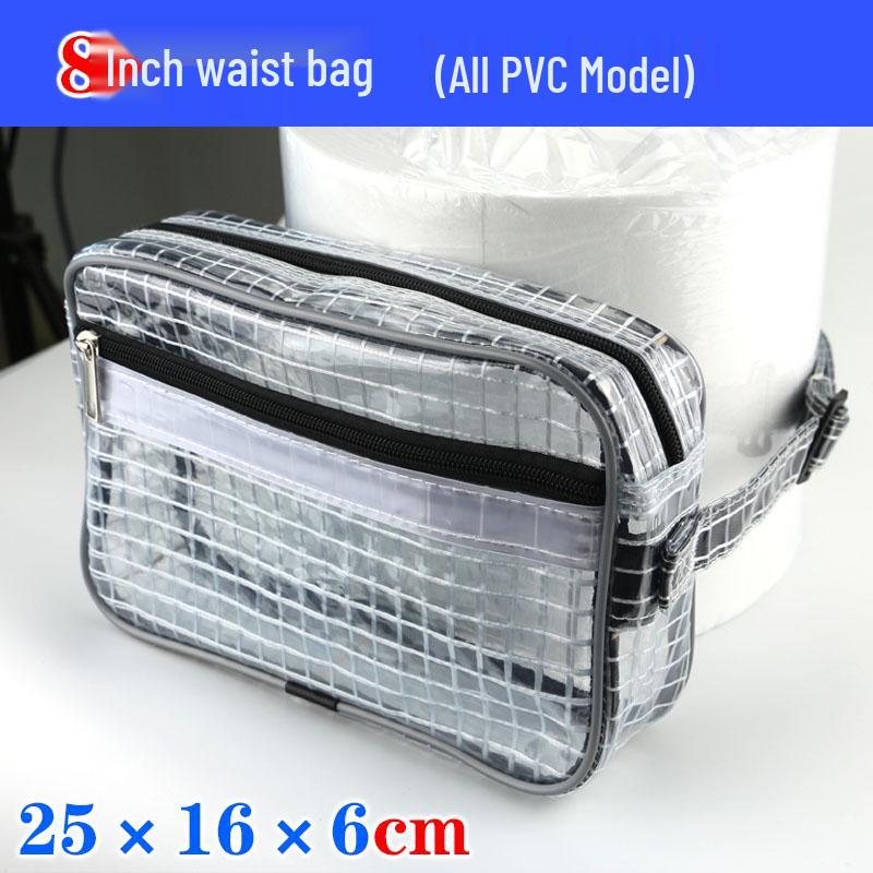 Transparent Anti-Static PVC Tool Bag - Dust-Free Cleanroom Crossbody/Shoulder Bag with Grid Storage